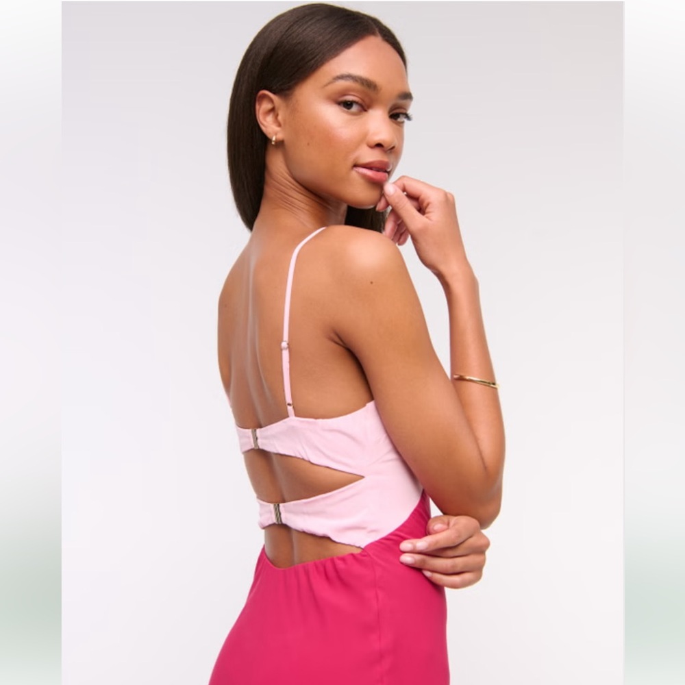 Abercrombie & Fitch Pink Maxi Dress - Picture 3 of 11
